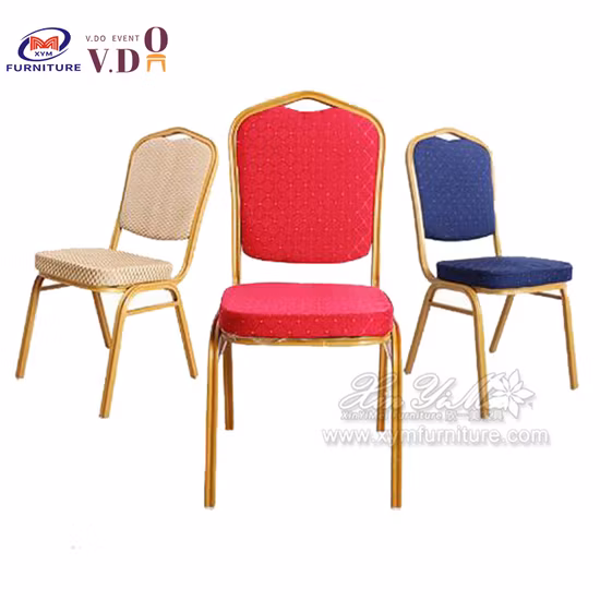 積み重ね可能なアルミニウム金属ホテルレストランダイニング宴会椅子 (XYM)