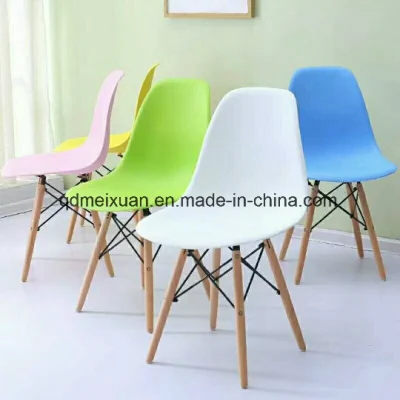 安い人気の木製脚付きプラスチック椅子 (M)