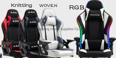 RGB LED ライトゲーミングチェア新しいリクライニングチェア新羅ゲーマー人間工学に基づいた椅子